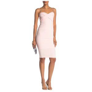 Love by Design NWT Cross Front Midi Dress in Rose Quartz size XL